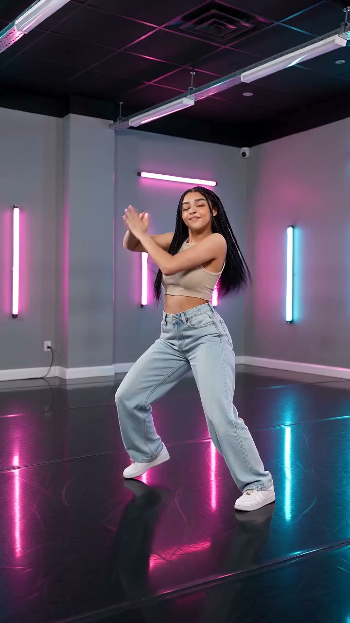 AI Neon Glow Dance